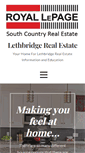 Mobile Screenshot of lethbridgerealestateagent.com